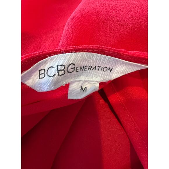 BCBGGeneration Feminine Ruffle Front Long Sleeve Mini Dress M - Picture 5 of 5